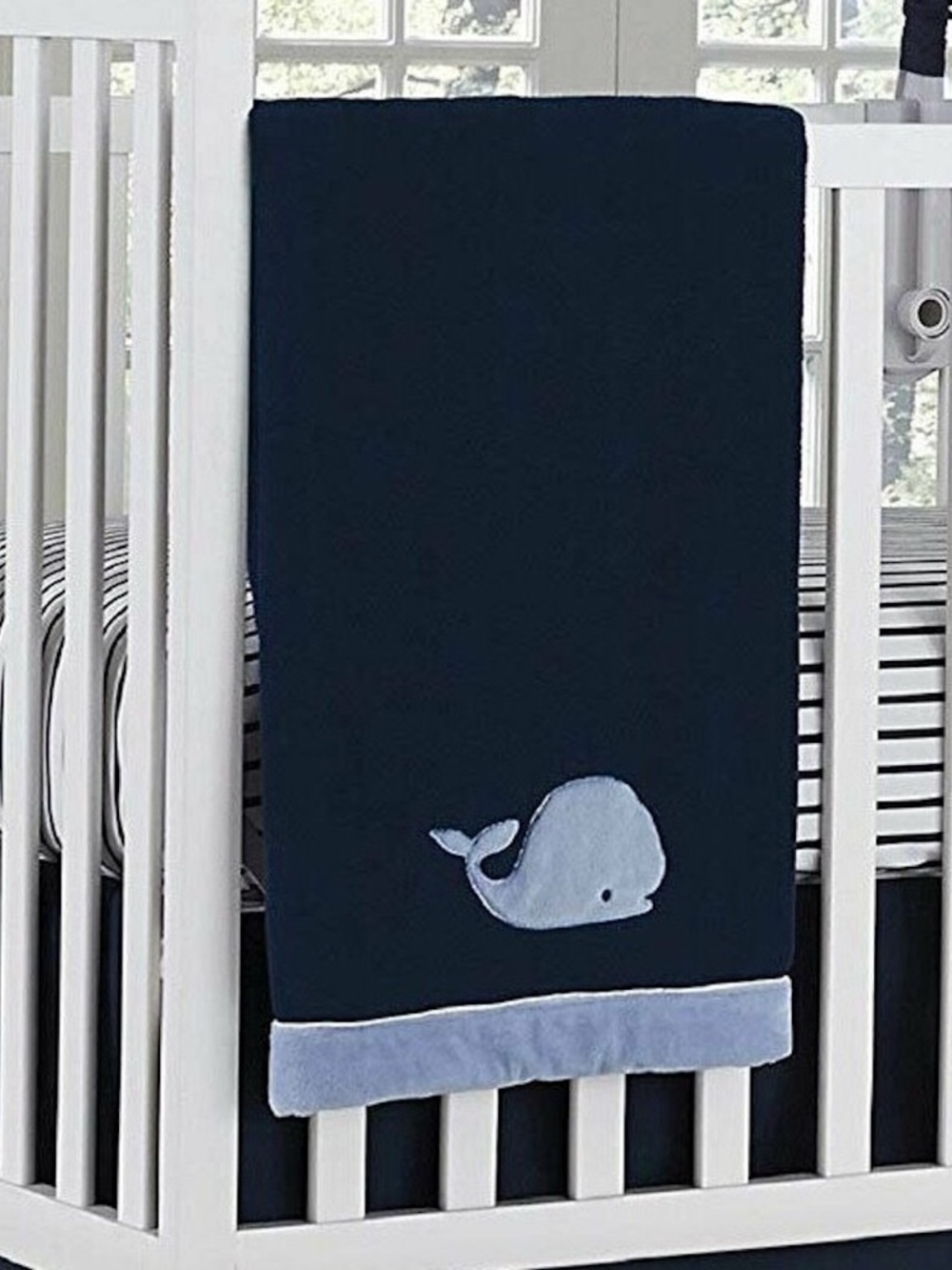 Nautica Kids: Whale Appliquéd Plush Blanket